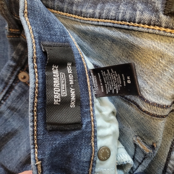 Express Mid Rise Skinny Jean Size 8R - Picture 4 of 5